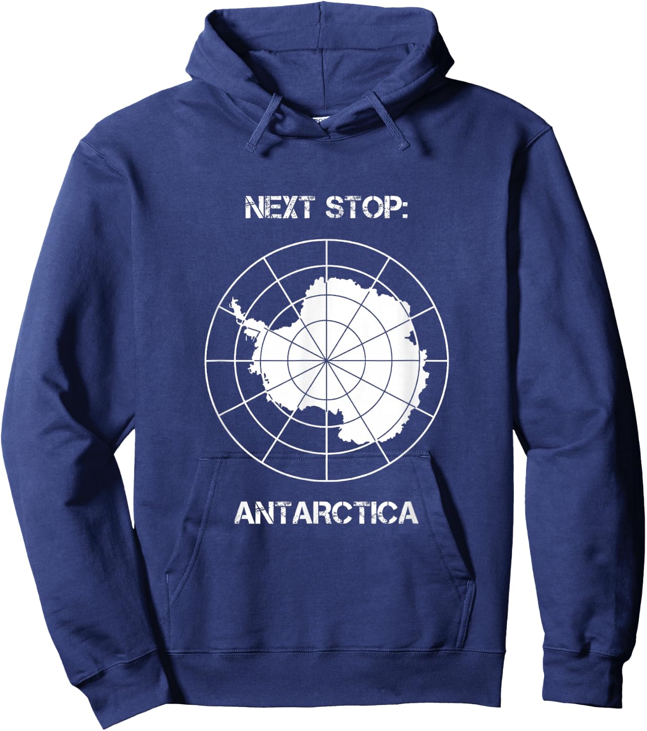 Next Stop Antarctica – Polar Expedition Travel for Explorers Hoodie - Hoodie | Navy