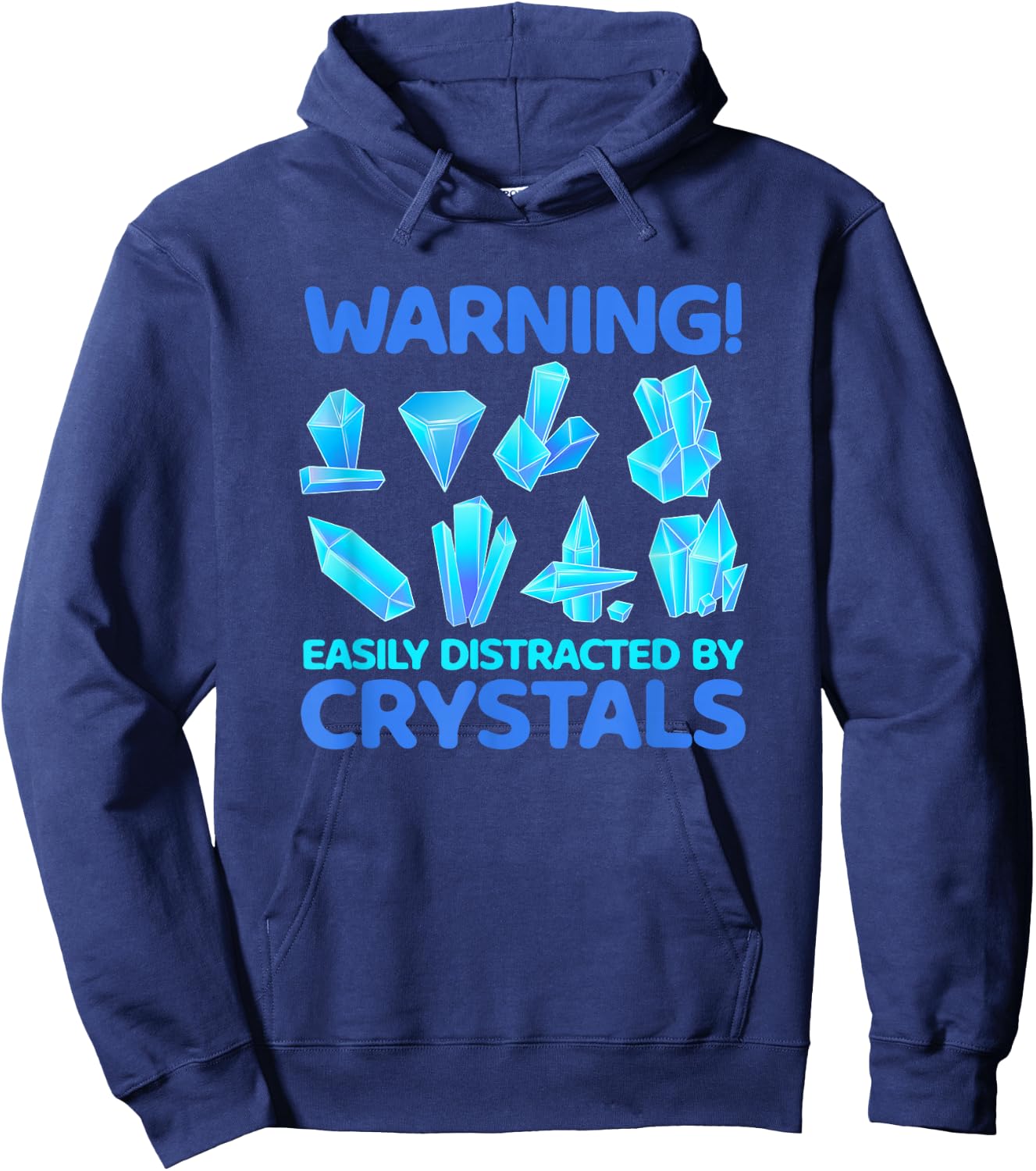 Easy to Distract from Minerals Gems Crystals Rock Collector Hoodie - Hoodie | Navy