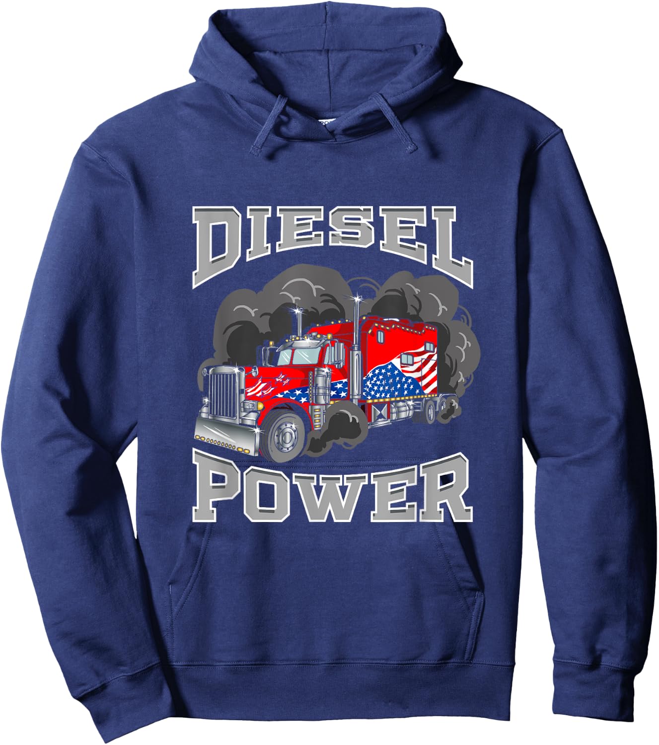 Diesel-power, trucker power Hoodie - Hoodie | Navy