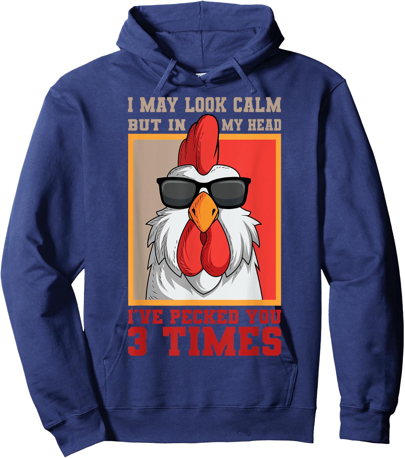 Rooster Chicken Farmers Farm Poultry Lover Hoodie - Hoodie | Navy