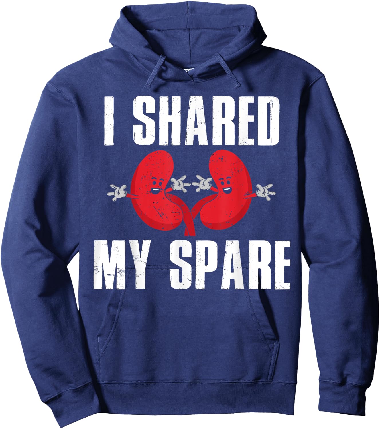 Cool Kidney Donor Art Men Women Transplant Surgery Recovery Hoodie - Hoodie | Navy