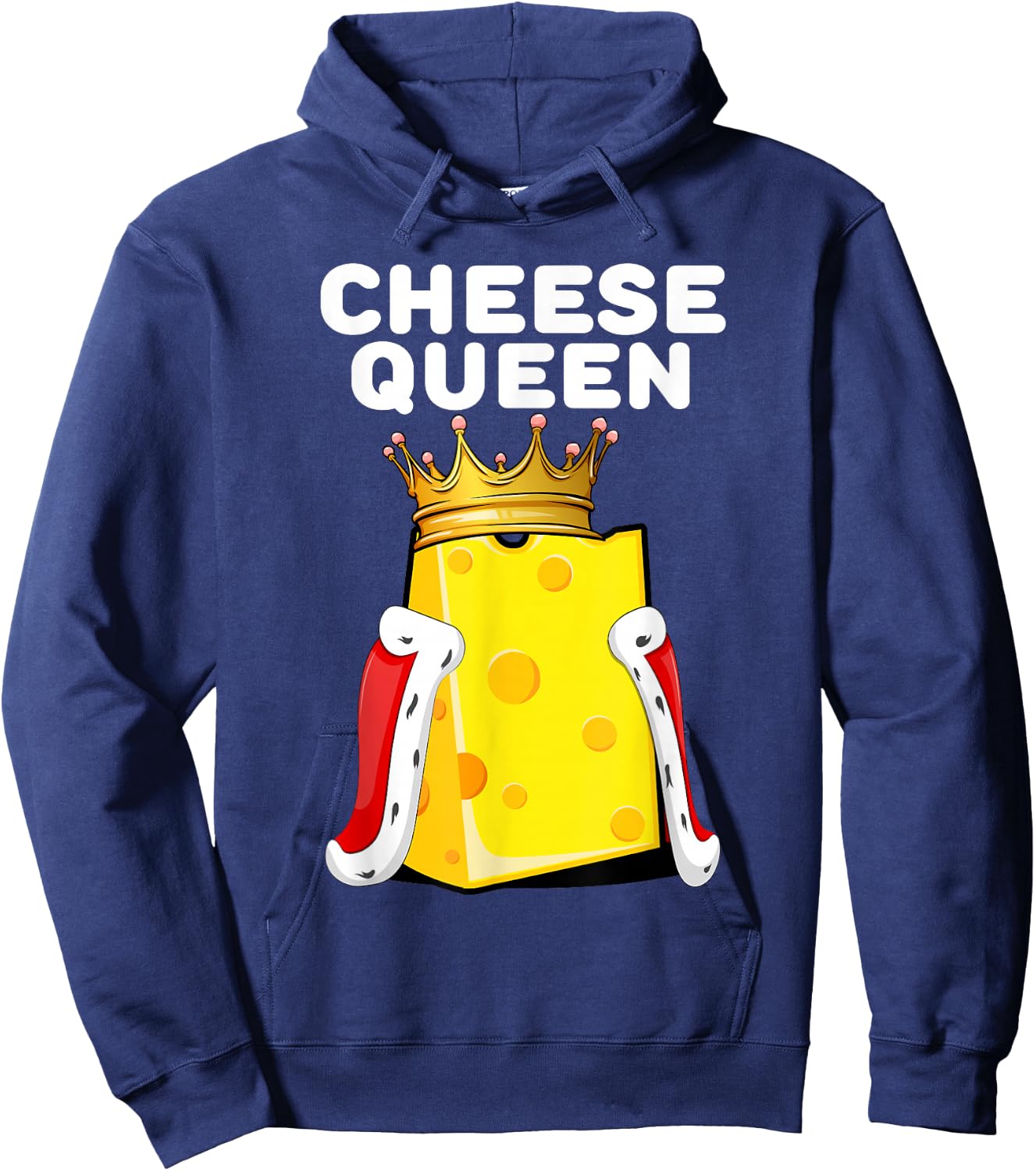 Cheese Queen | Cheese Lover Shirt | Cute Cheese Hoodie - Hoodie | Navy