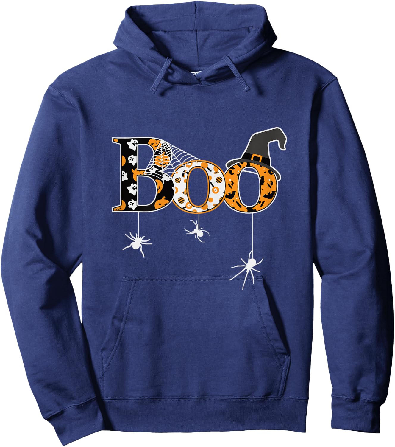 Halloween Motif - Boo Hoodie - Hoodie | Navy