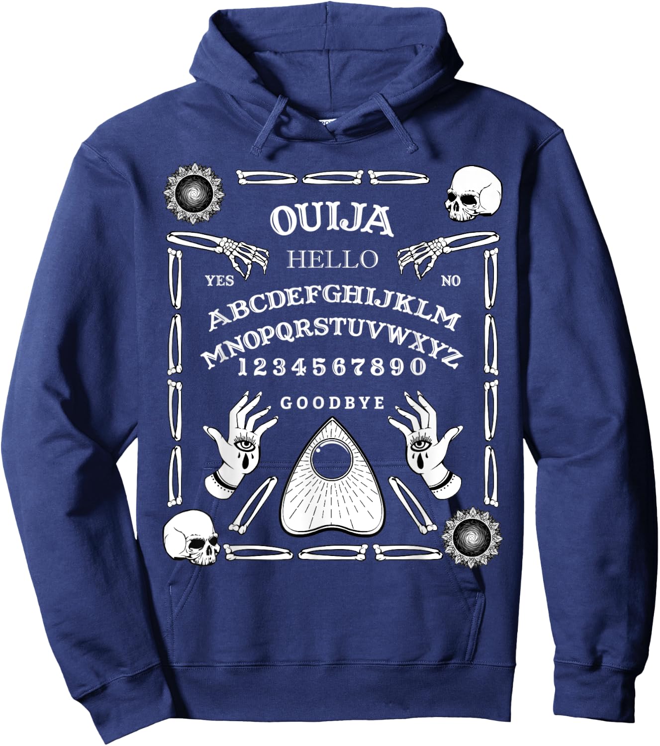 Halloween Ouija Spirit Board Ghost Paranormal Spiritual Hoodie - Hoodie | Navy