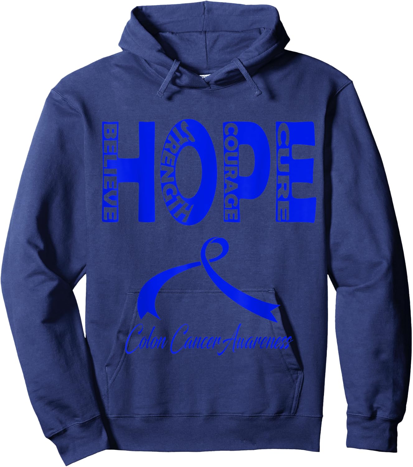 Colon Cancer Awareness Hoodie - Hoodie | Navy