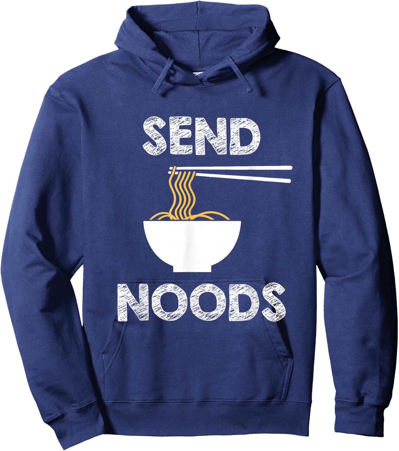 Send Noods Funny Noodle Pasta Hoodie - Hoodie | Navy