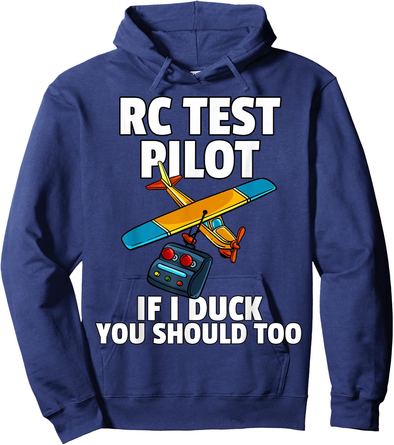 RC Test Pilot For RC Plane Model Airplane Lover Hoodie - Hoodie | Navy
