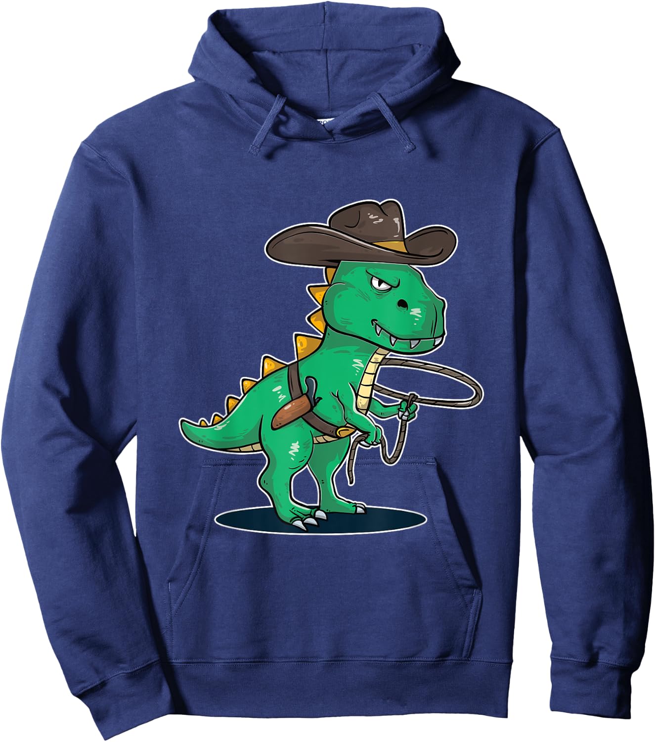 Cowboy Rodeo Dinosaur T-Rex Hoodie - Hoodie | Navy