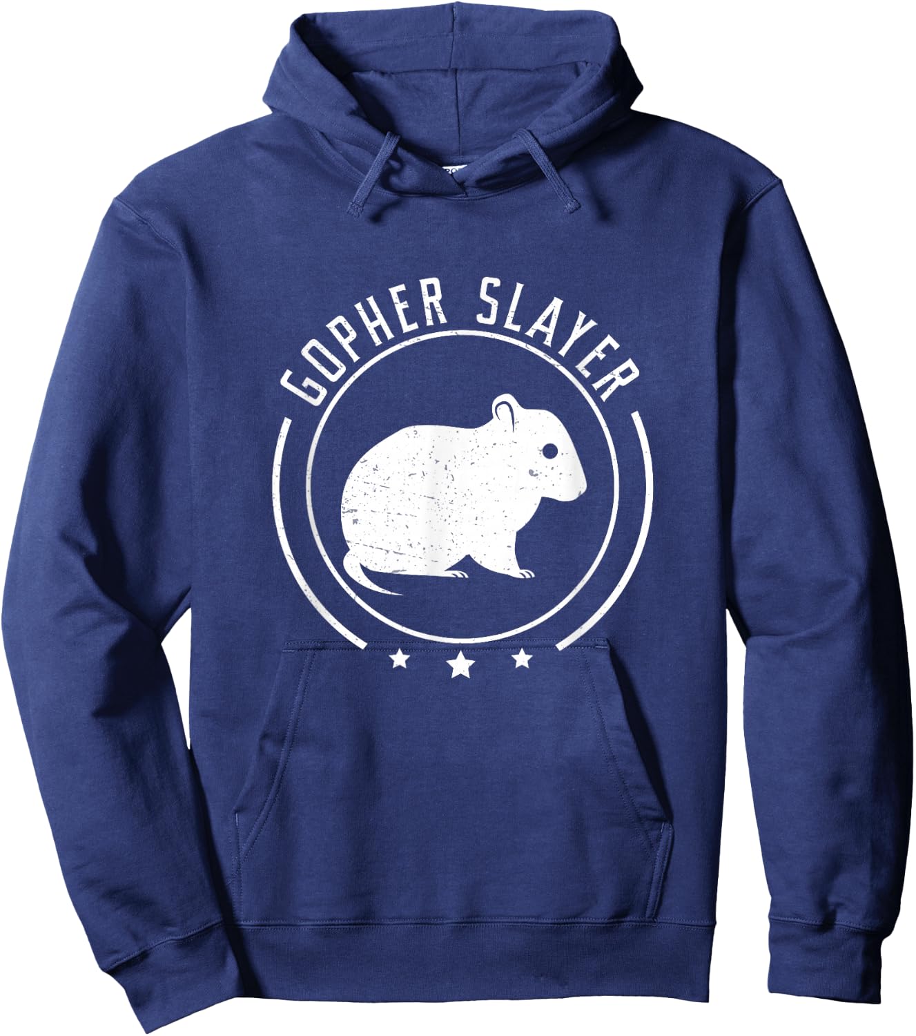 Funny Gopher Slayer For Gopher Rodent Trapping Gopher Hunter Hoodie - Hoodie | Navy