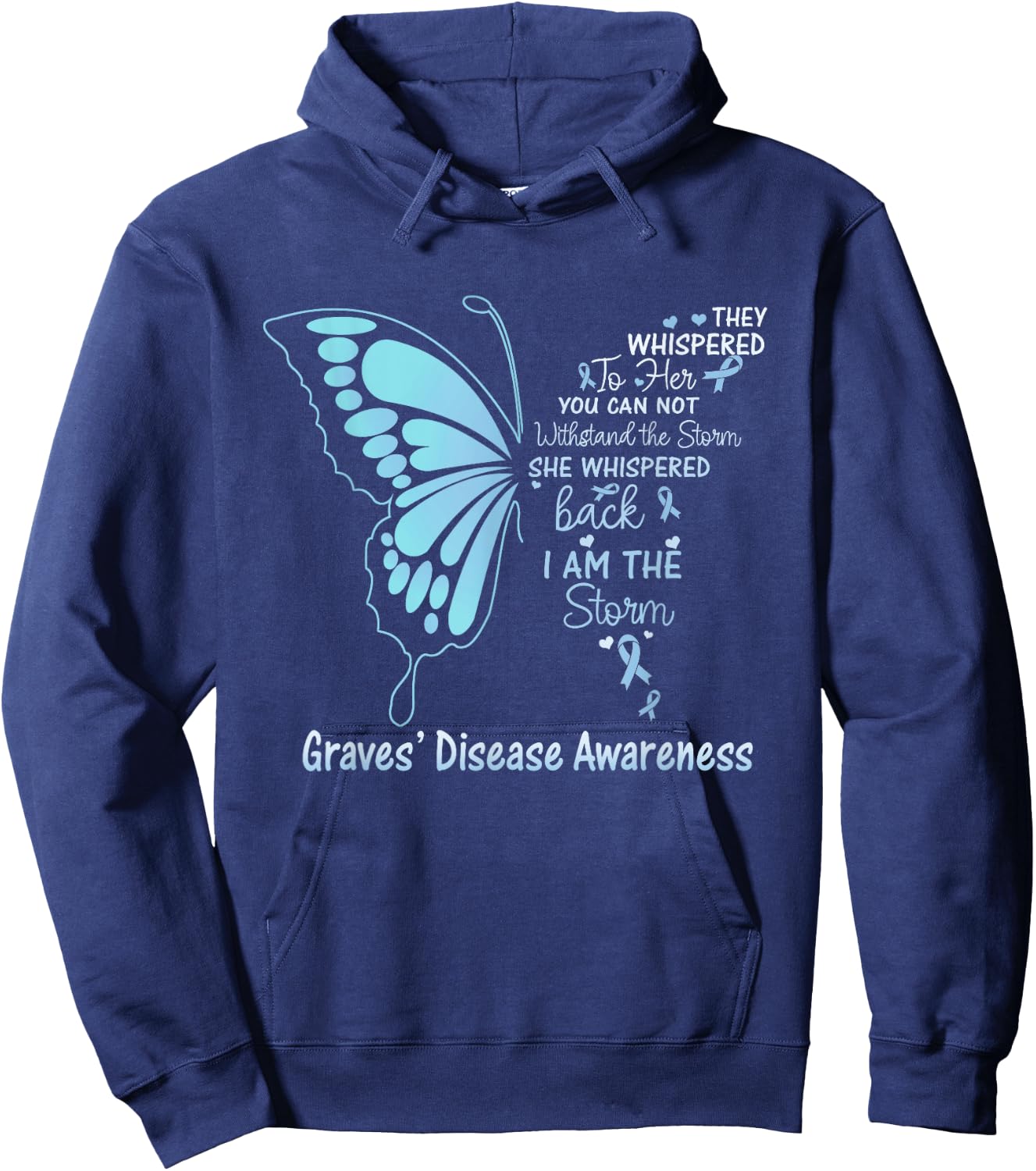 Graves' Disease I am the Storm Hoodie - Hoodie | Navy