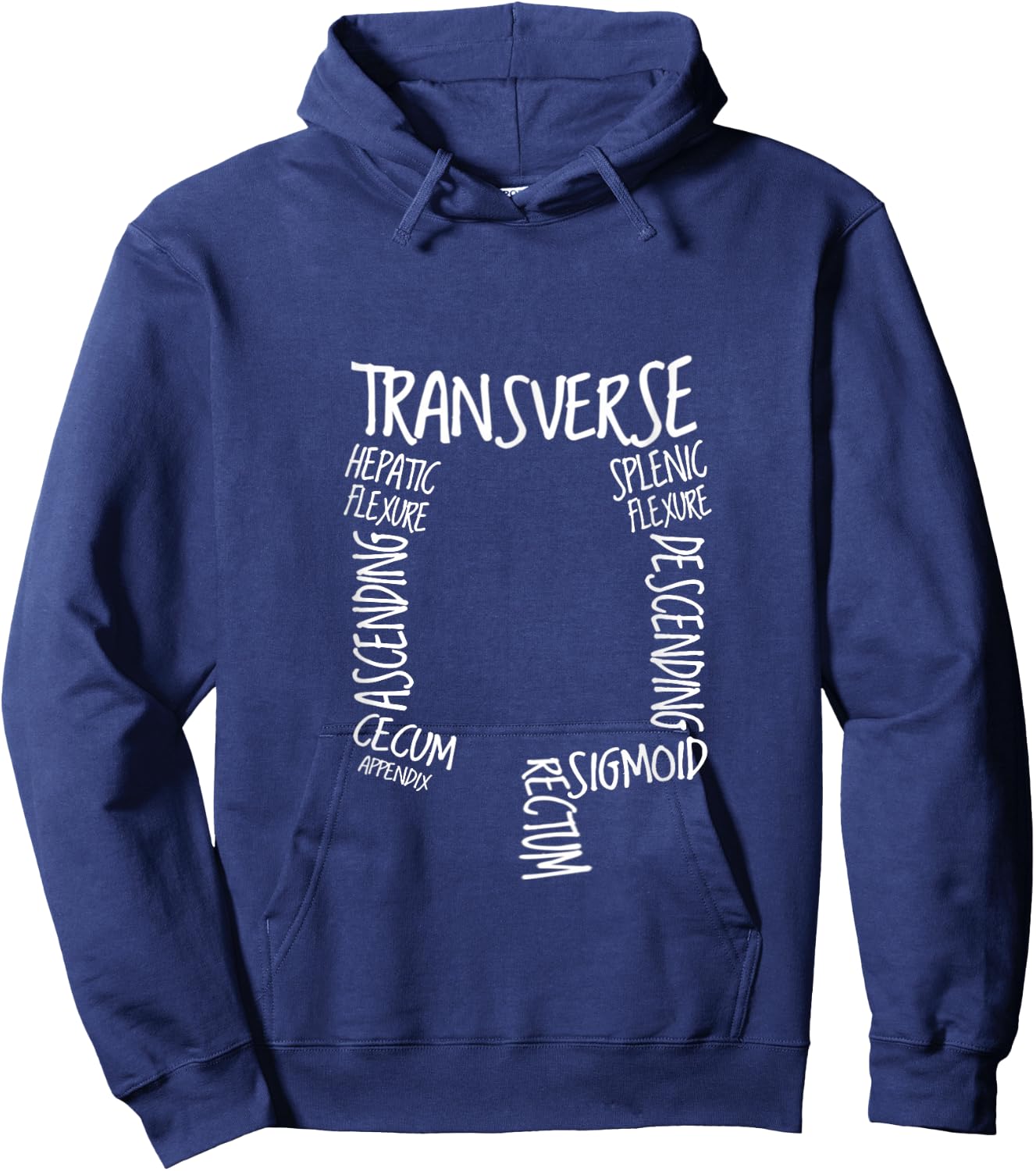 GI Endoscopy Nurse Endo Tech Colonoscopy Colon Anatomy Hoodie - Hoodie | Navy