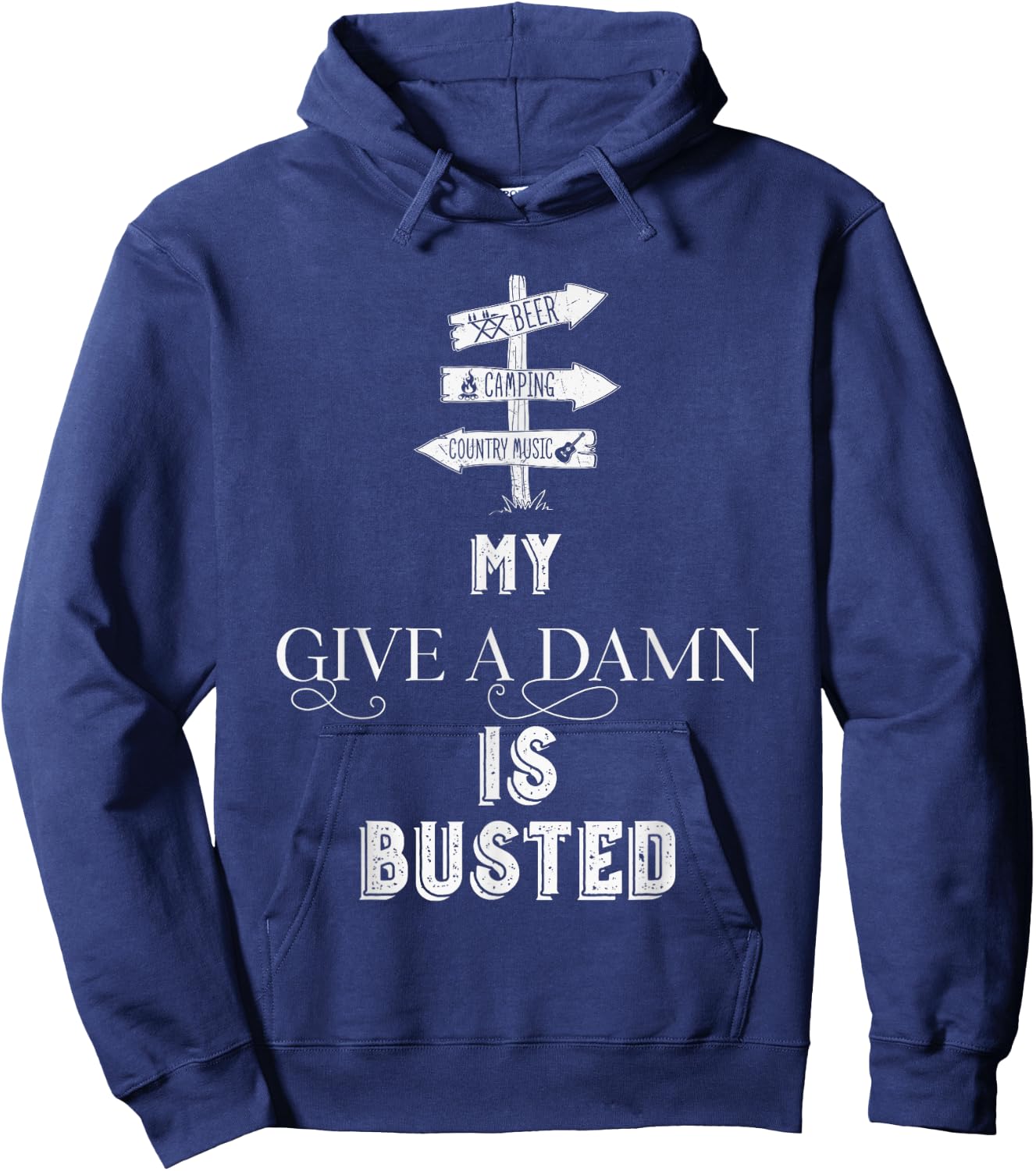 My Give a Damn is busted Hoodie - Hoodie | Navy