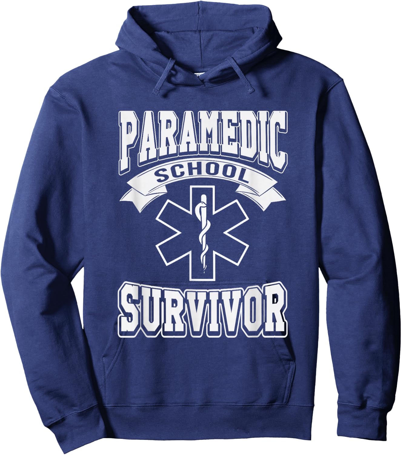 Paramedic School Survivor funny EMS Student Gift Hoodie - Hoodie | Navy