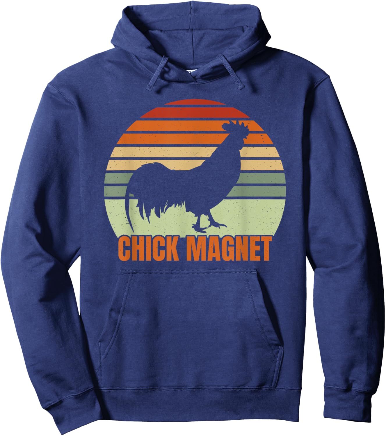 Funny Chicken Farmer Rooster Chick Magnet Backyard Chicken Hoodie - Hoodie | Navy