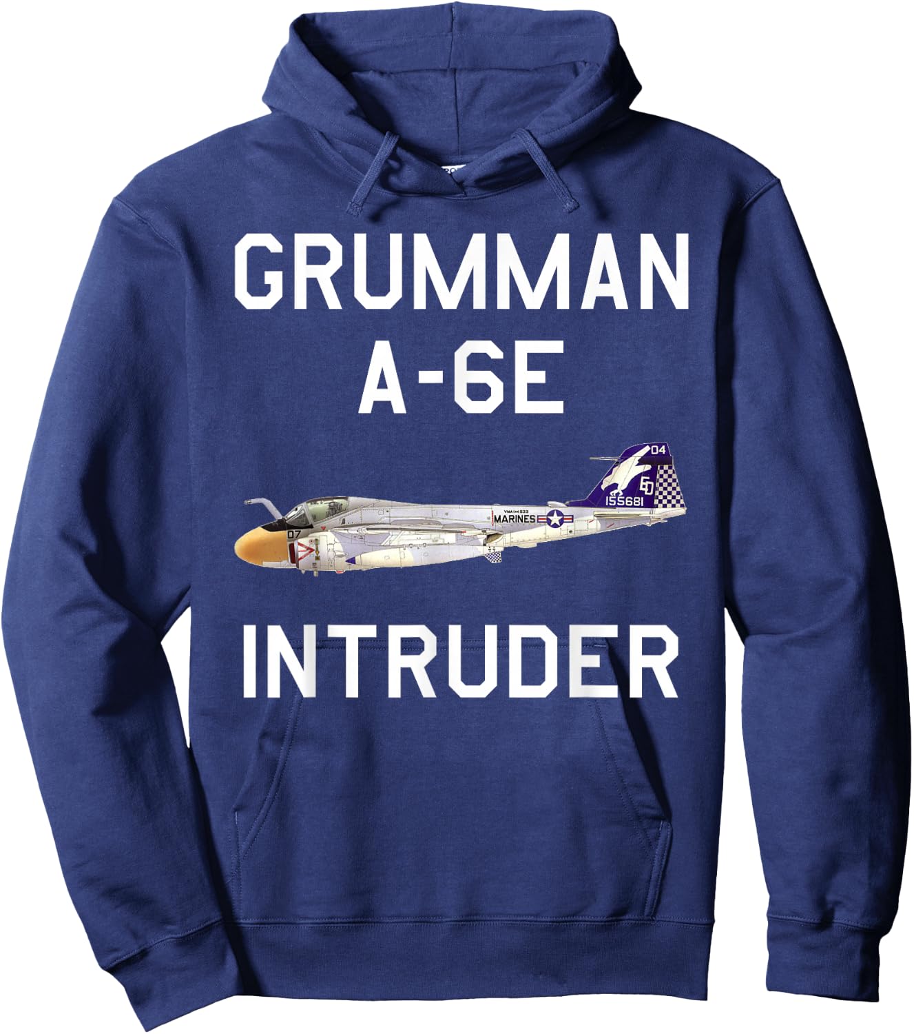 Grumman A-6E Intruder Vintage Aviation Gift Hoodie - Hoodie | Navy