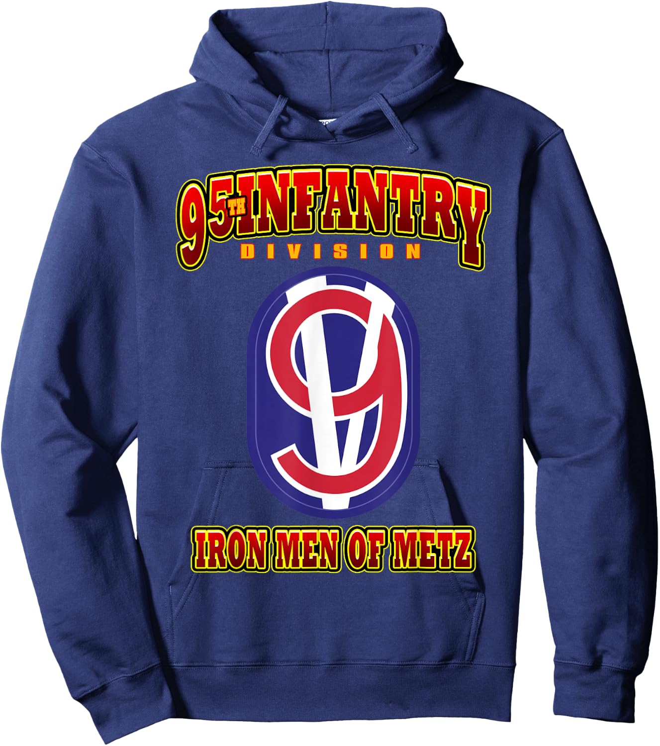 95th Infantry Division Iron Men of Metz Hoodie - Hoodie | Navy