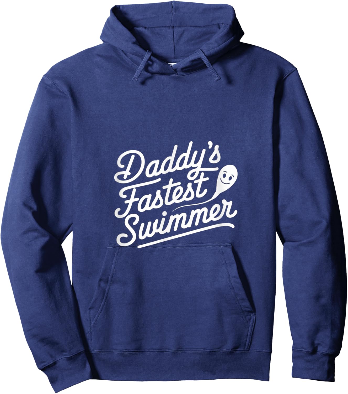 Daddy's Fastest Swimmer Child Toddler Baby Hoodie - Hoodie | Navy