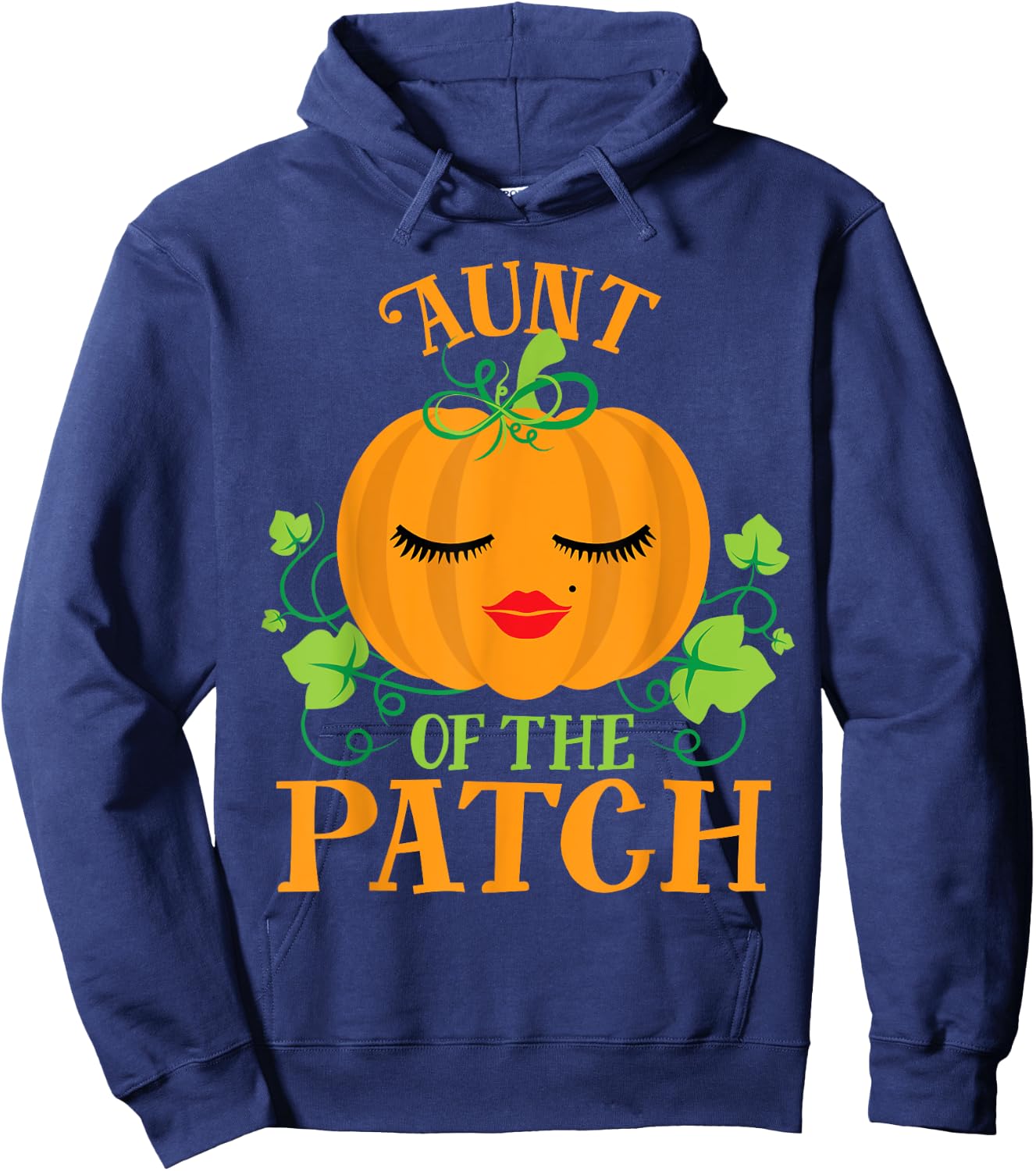 Aunt Pumpkin of the Patch Sassy Matching Family Halloween Hoodie - Hoodie | Navy