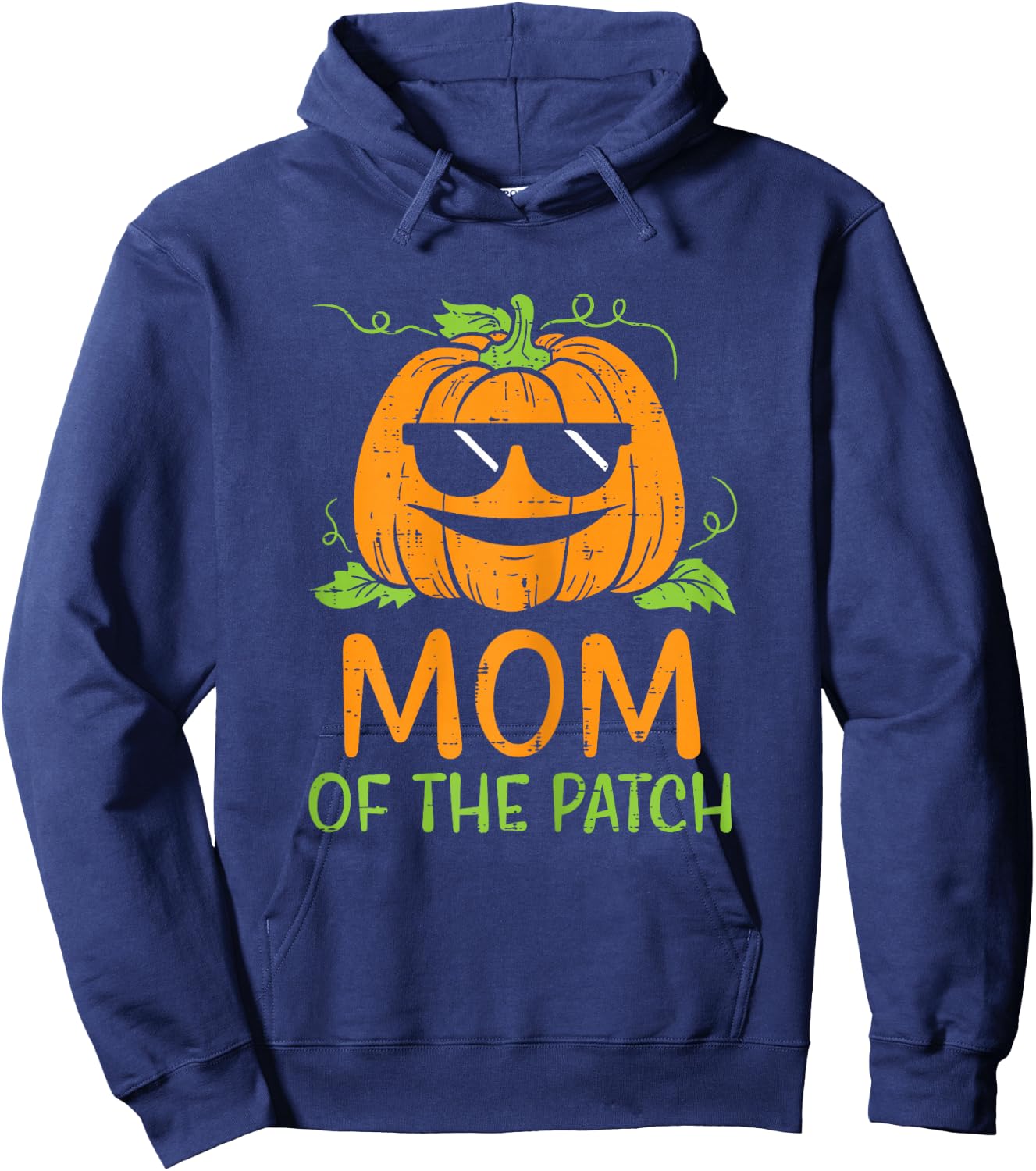 Pumpkin Mom Of The Patch Halloween Family Mommy Mama Women Hoodie - Hoodie | Navy