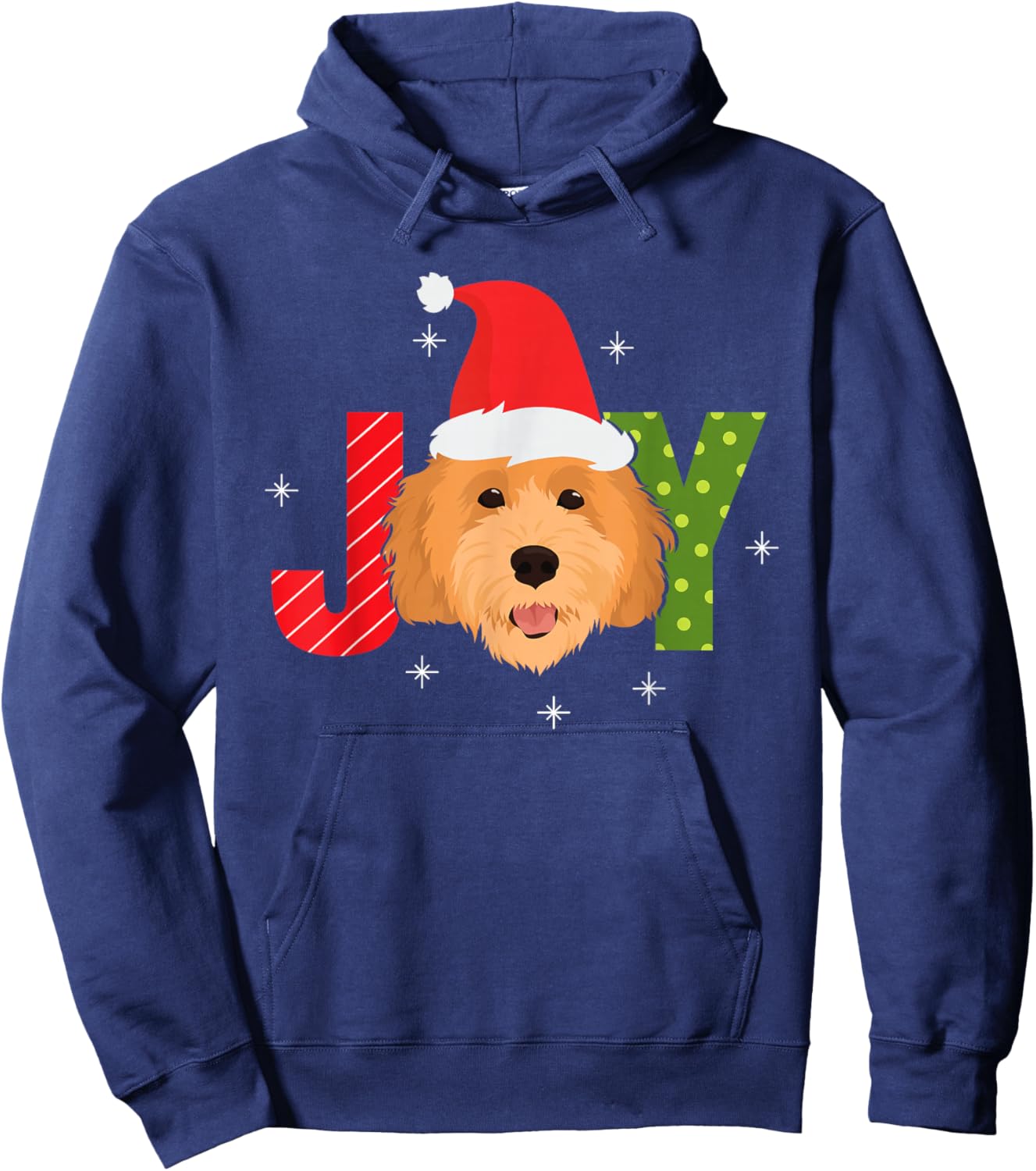 JOY Goldendoodle & Labradoodle Christmas Hoodie - Hoodie | Navy