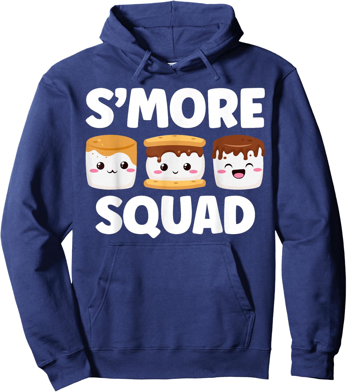 Smore Squad Camping Campfire Chocolate Marshmallow S'mores Hoodie - Hoodie | Navy