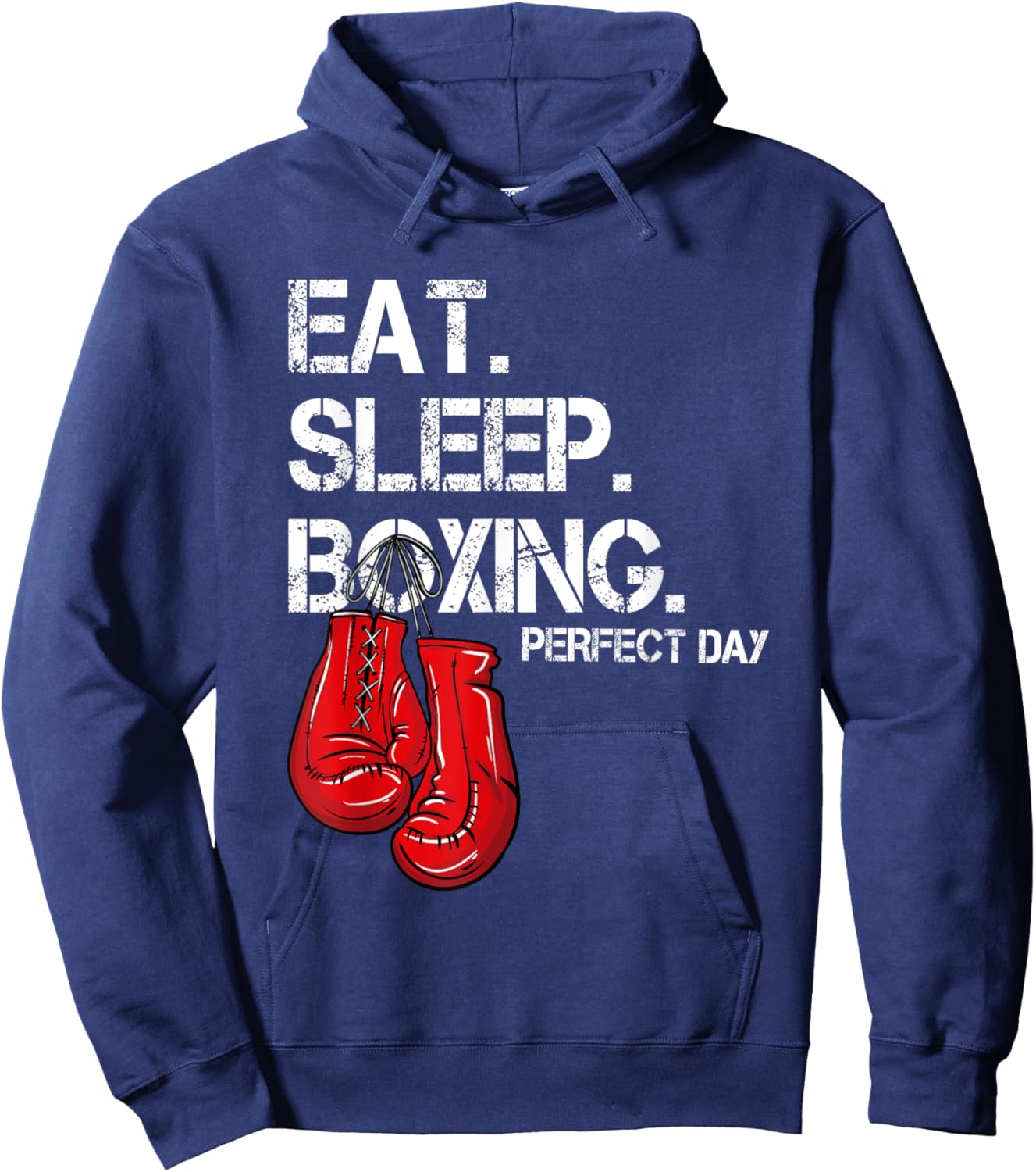 Funny Eat. Sleep. Repeat. Boxing Lover Perfect Day Gift Hoodie - Hoodie | Navy