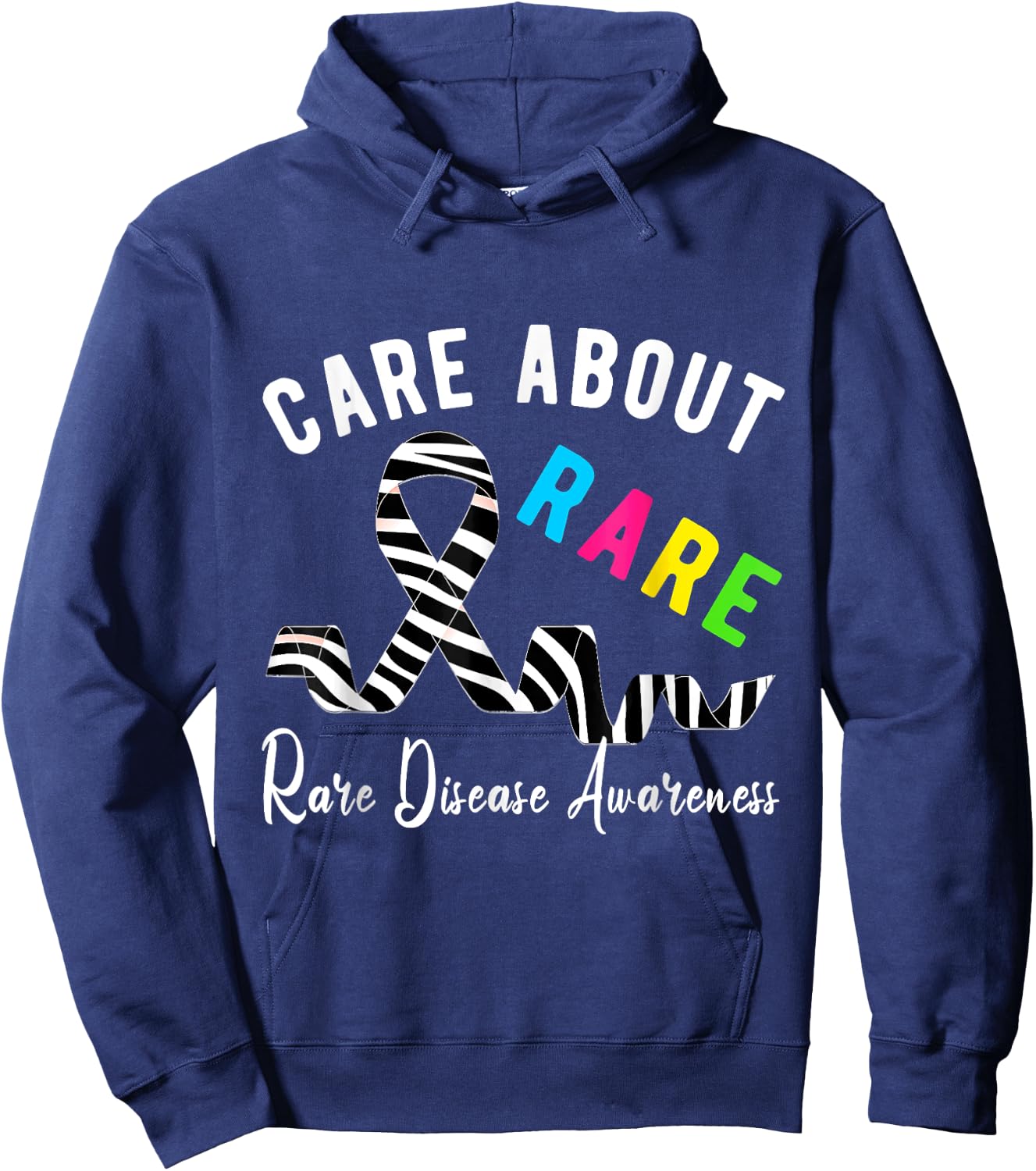 Rare Disease Day Care About Rare Disease Awareness Hoodie - Hoodie | Navy