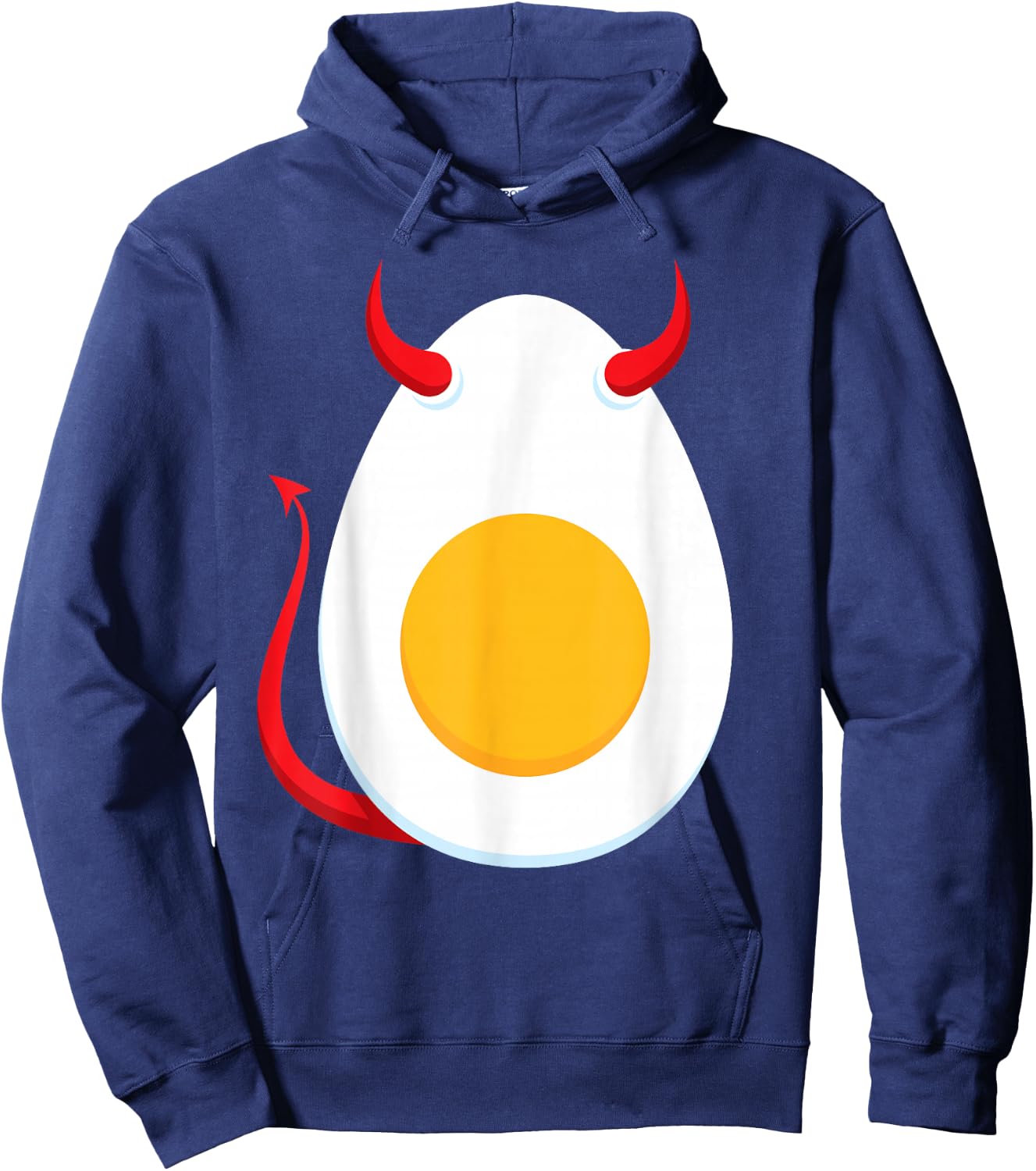 Pretend I'm a Deviled Egg Funny Teacher Halloween Costume Hoodie - Hoodie | Navy