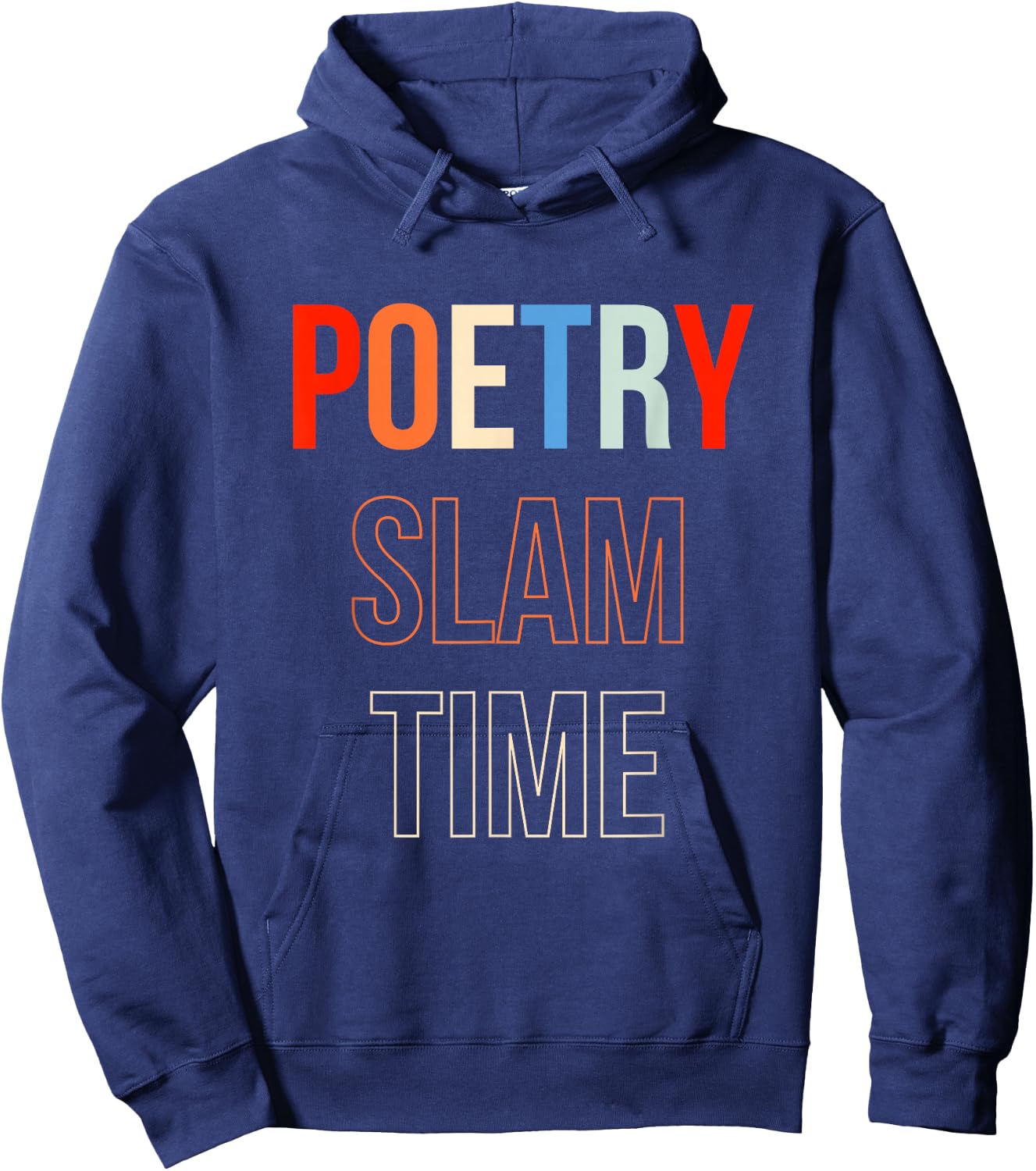 Poetry Slam Time Poet Poem Hoodie - Hoodie | Navy