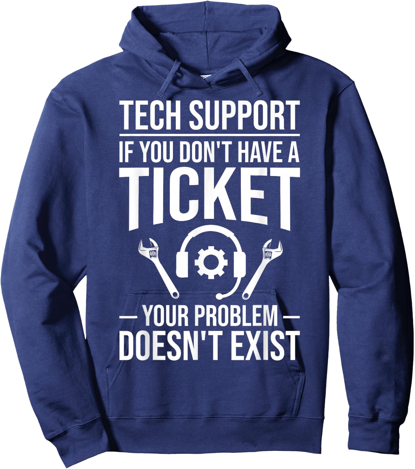 Tech Support Joke Tech Hotline Technical Support Engineer Hoodie - Hoodie | Navy