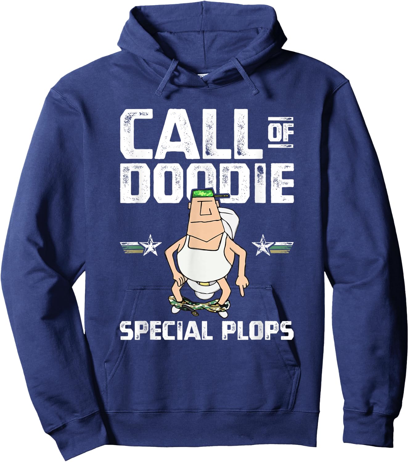 Call of Doodie Special Plops Funny Nerd Gamer Duty Player Hoodie - Hoodie | Navy