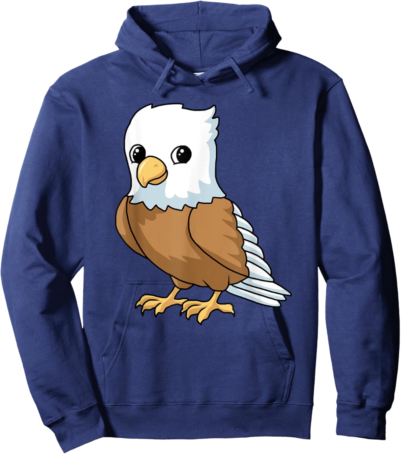 Cute baby eagle as a gift bird drawn painted Hoodie - Hoodie | Navy