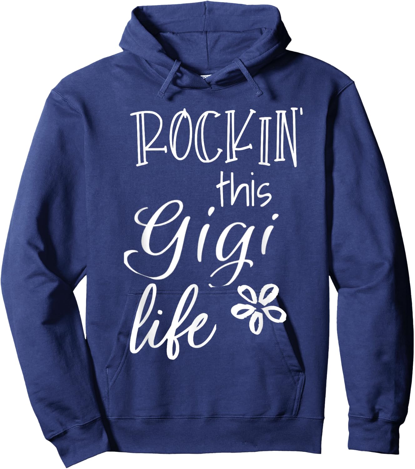 Rockin This Life Cute Gigi graphic Gift from Grandkids Hoodie - Hoodie | Navy