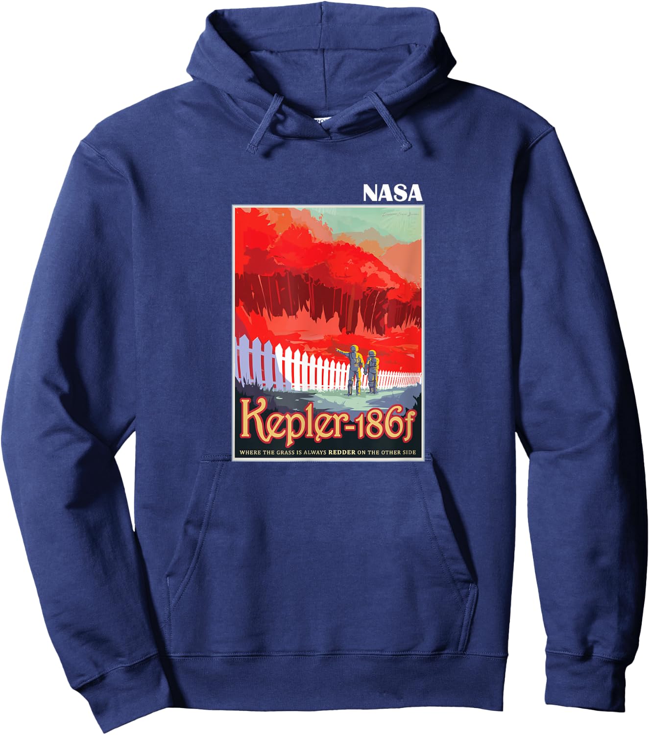 The Official Kepler 186f Space Tourism Poster NASA Hoodie - Hoodie | Navy