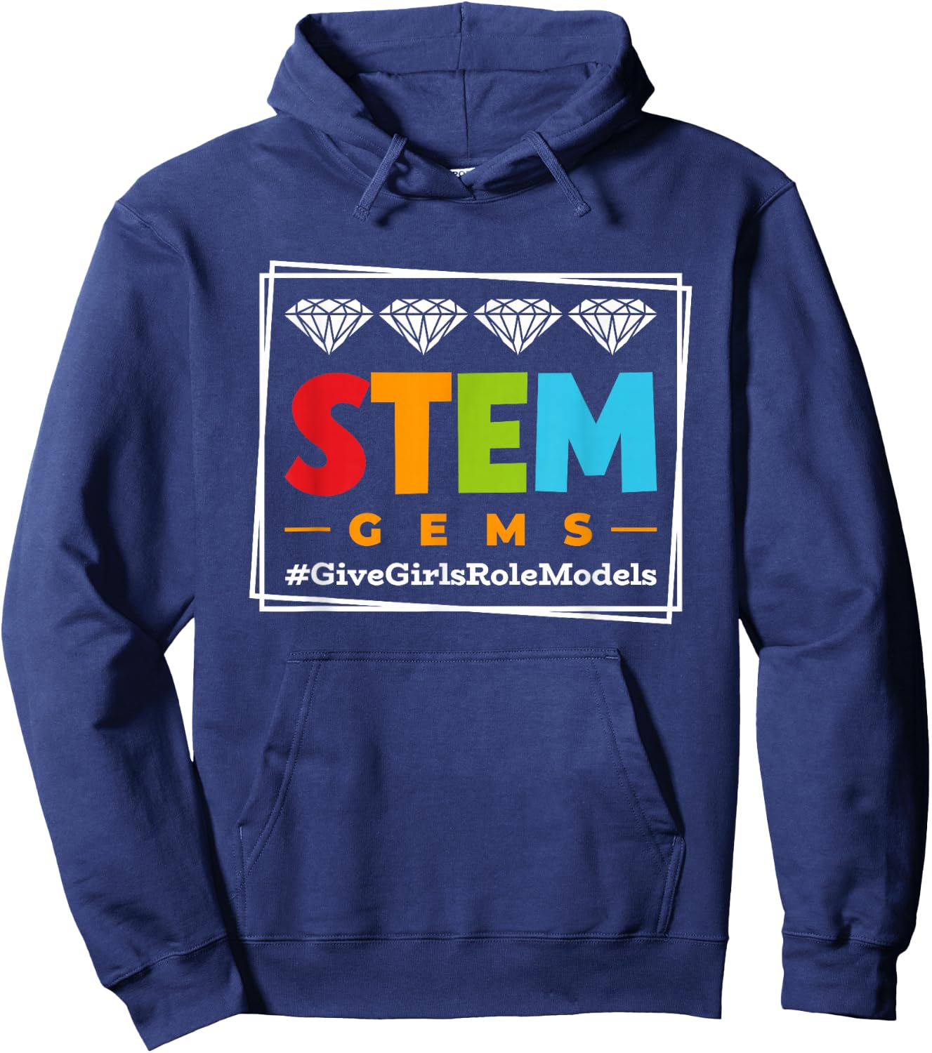 STEM Gems | Scientist Feminist Steminist | Women In STEM Hoodie - Hoodie | Navy