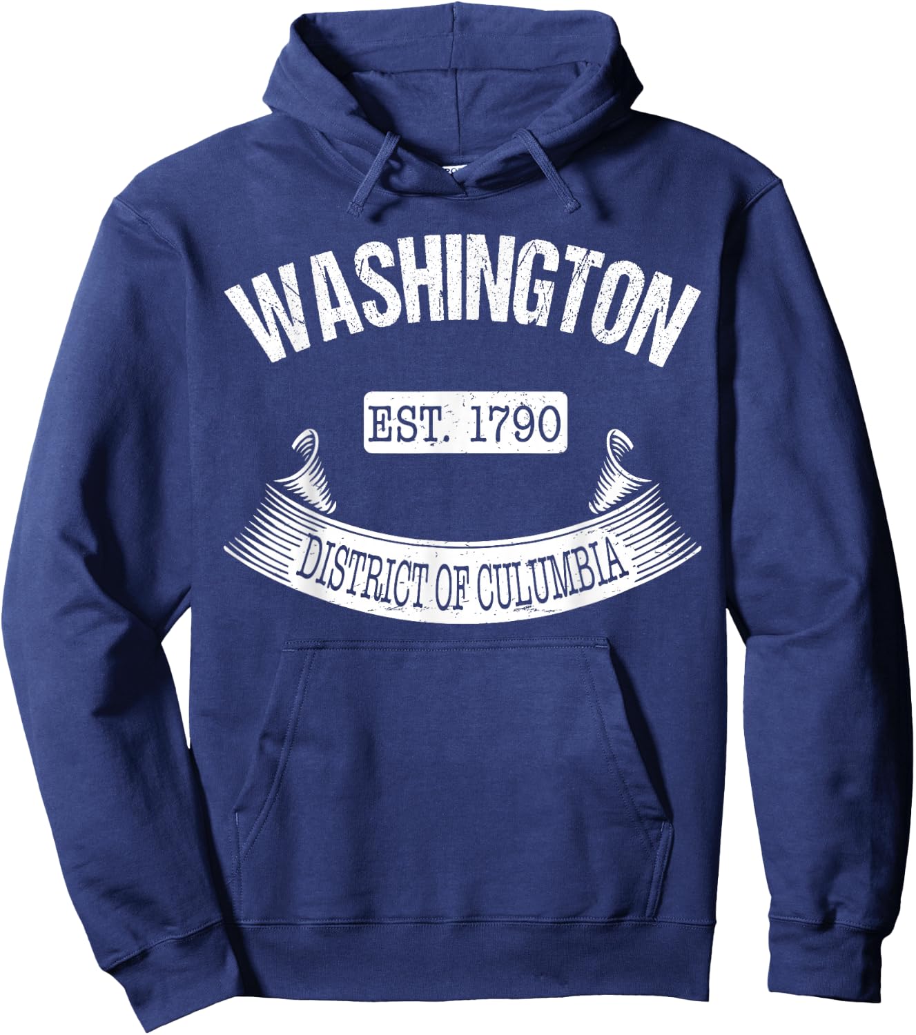 Washington DC Vintage Shirt Washington Vacation Souvenir Hoodie - Hoodie | Navy