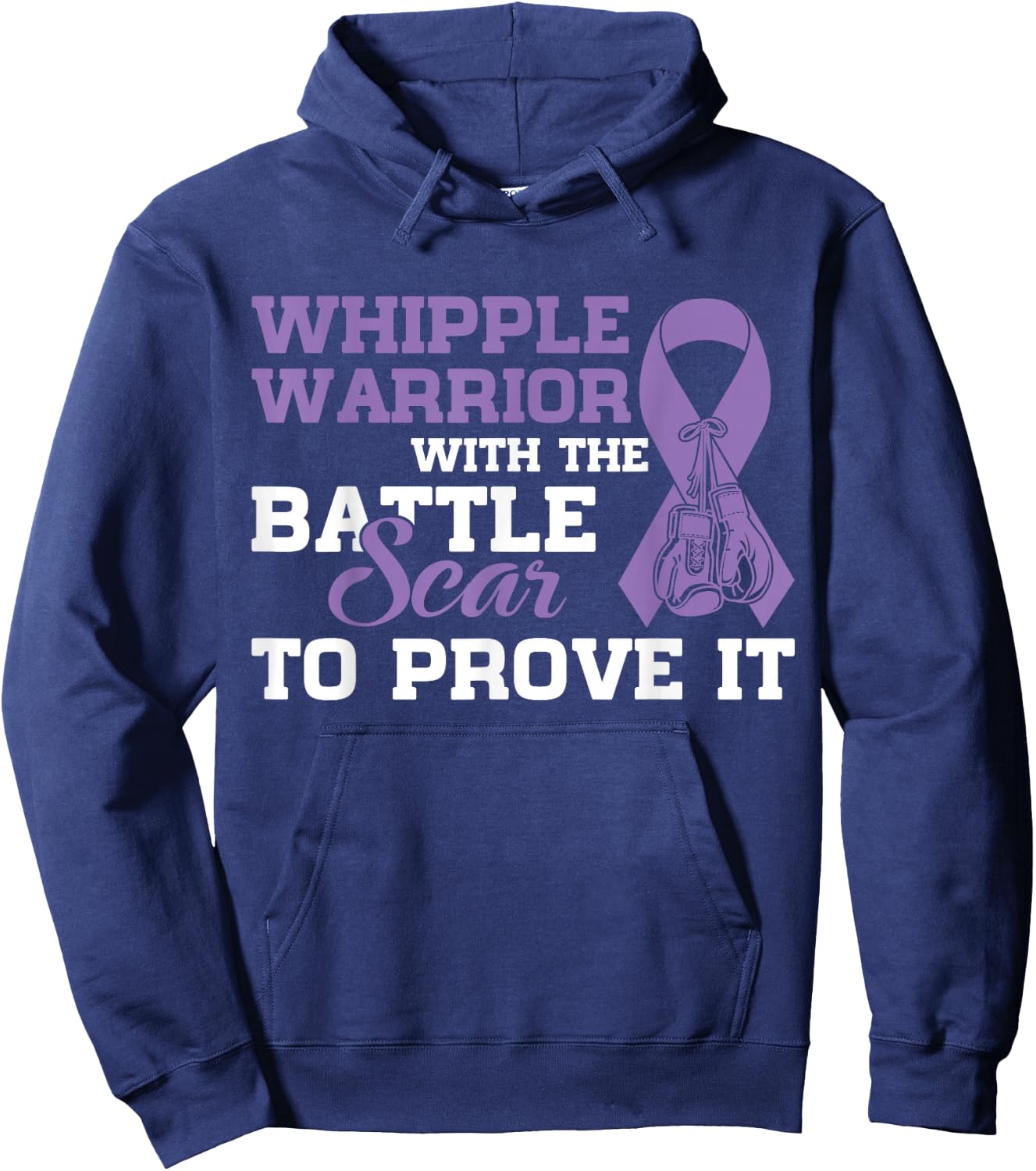 Whipple Warrior Pancreatic Cancer Awareness Gift Hoodie - Hoodie | Navy