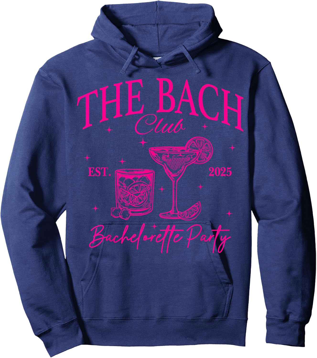 Bride Club Bach Club Matching Bachelorette Party 2025 Hoodie - Hoodie | Navy