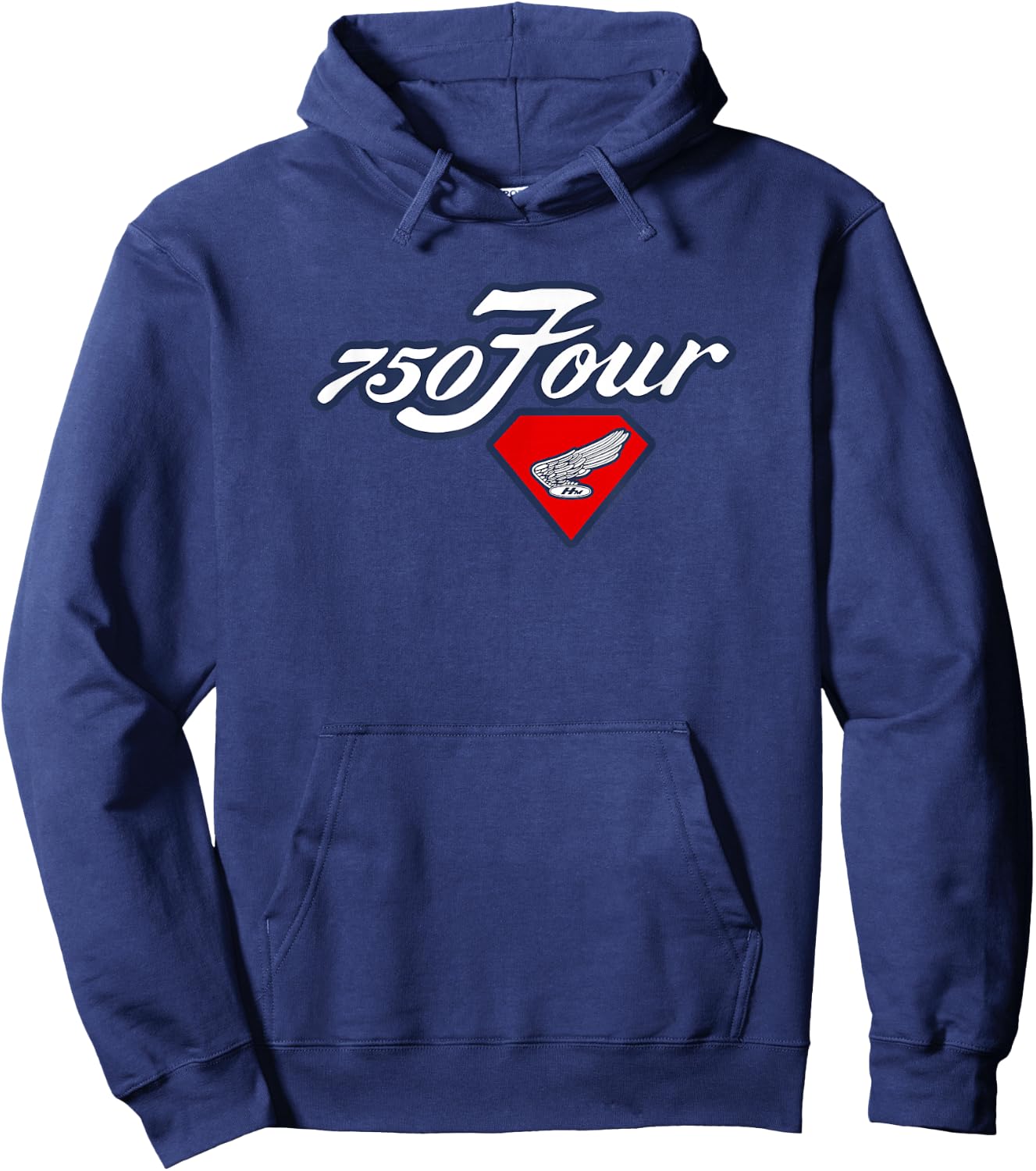 Honda 750 Four Emblem Hoodie - Hoodie | Navy