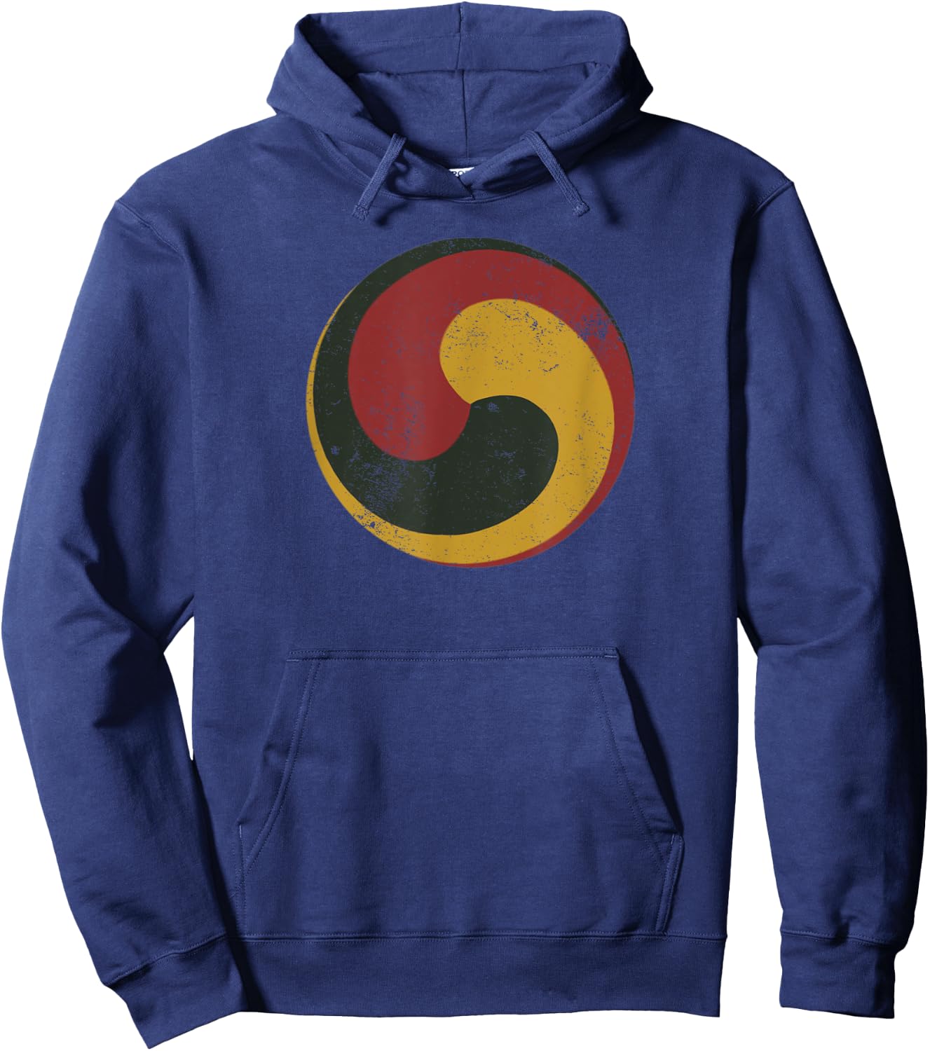 Tibetan Bon Buddhist Gankyil Symbol Hoodie - Hoodie | Navy