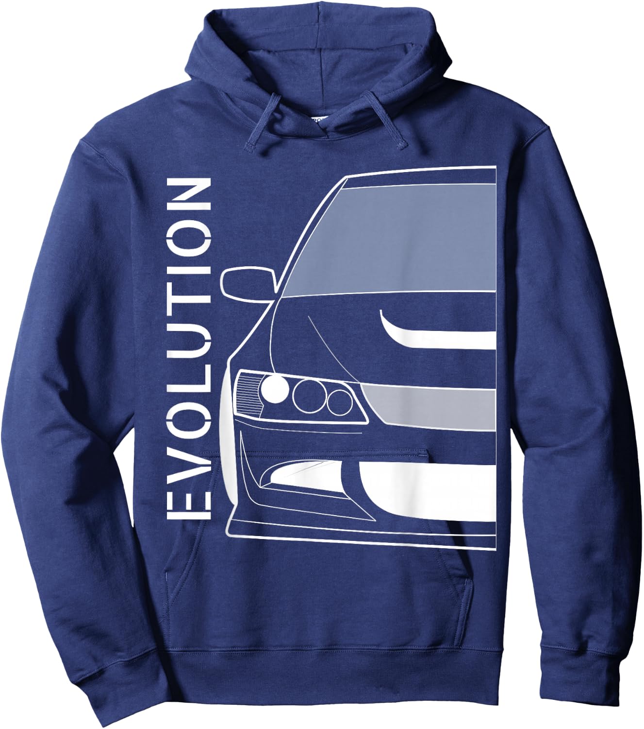 Evo 8 Design Turbo JDM Classic Legends Hoodie - Hoodie | Navy