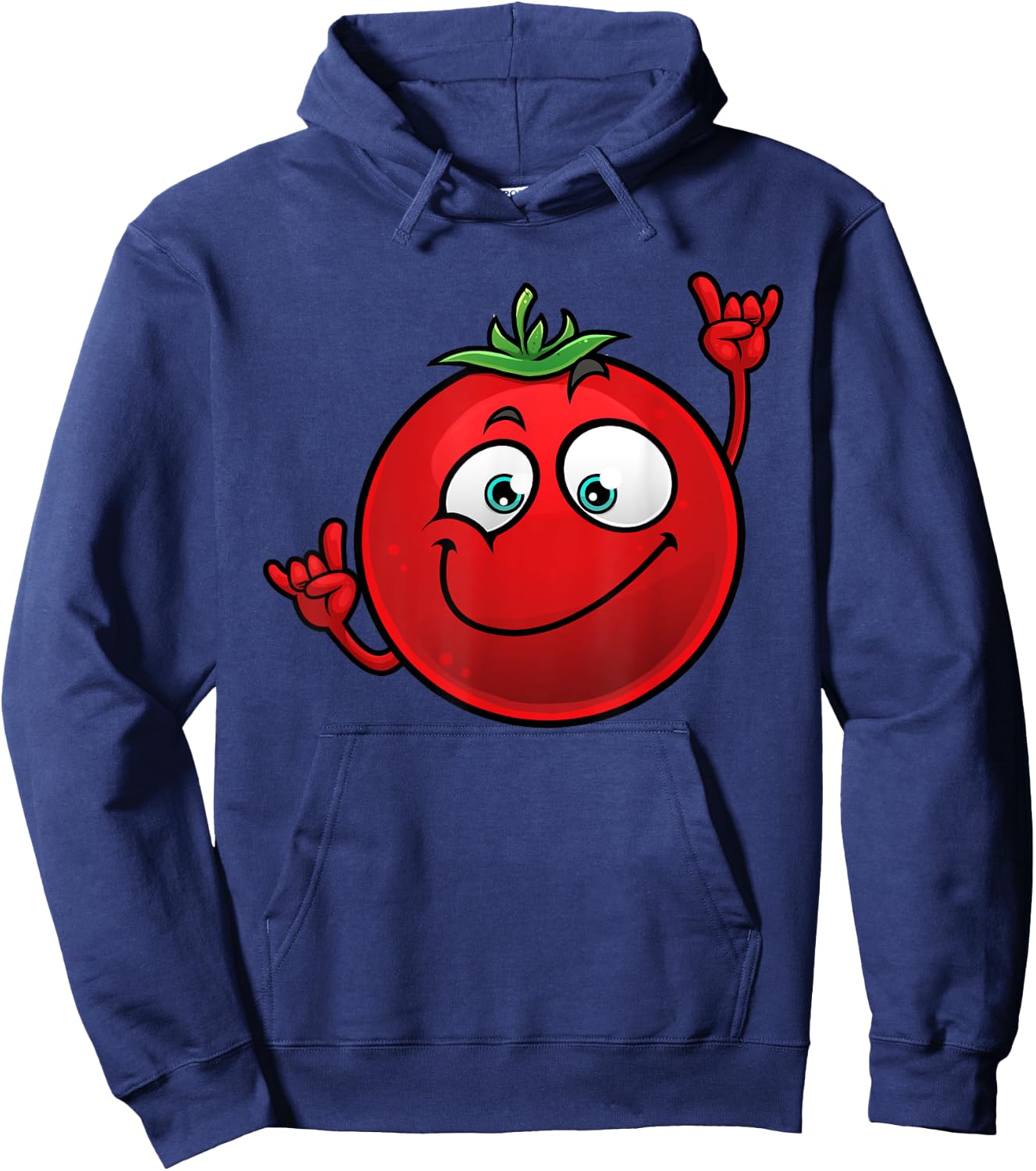 Funny Tomato Designs Women Dancing Farm Foodie Hoodie - Hoodie | Navy