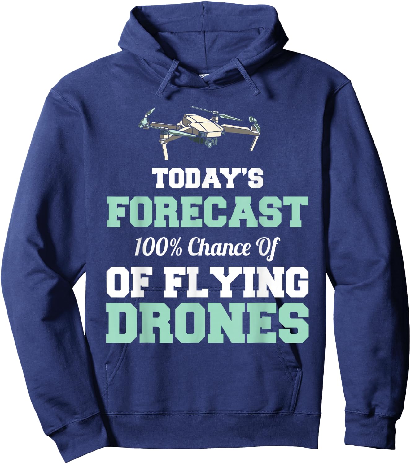 Retro Vintage Funny Drone Pilot Hoodie - Hoodie | Navy