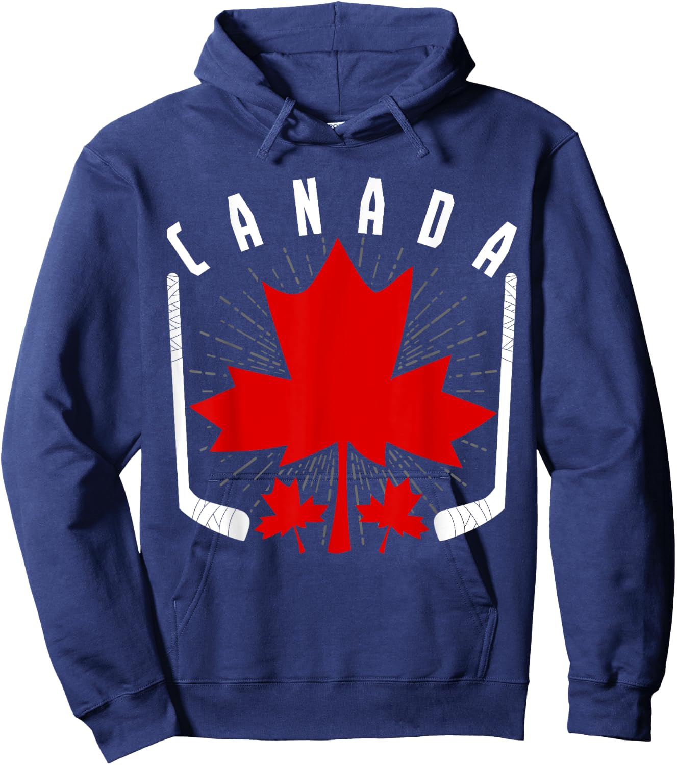 Ice Hockey Canadian Pride Maple Leaf Country Canada Hoodie - Hoodie | Navy