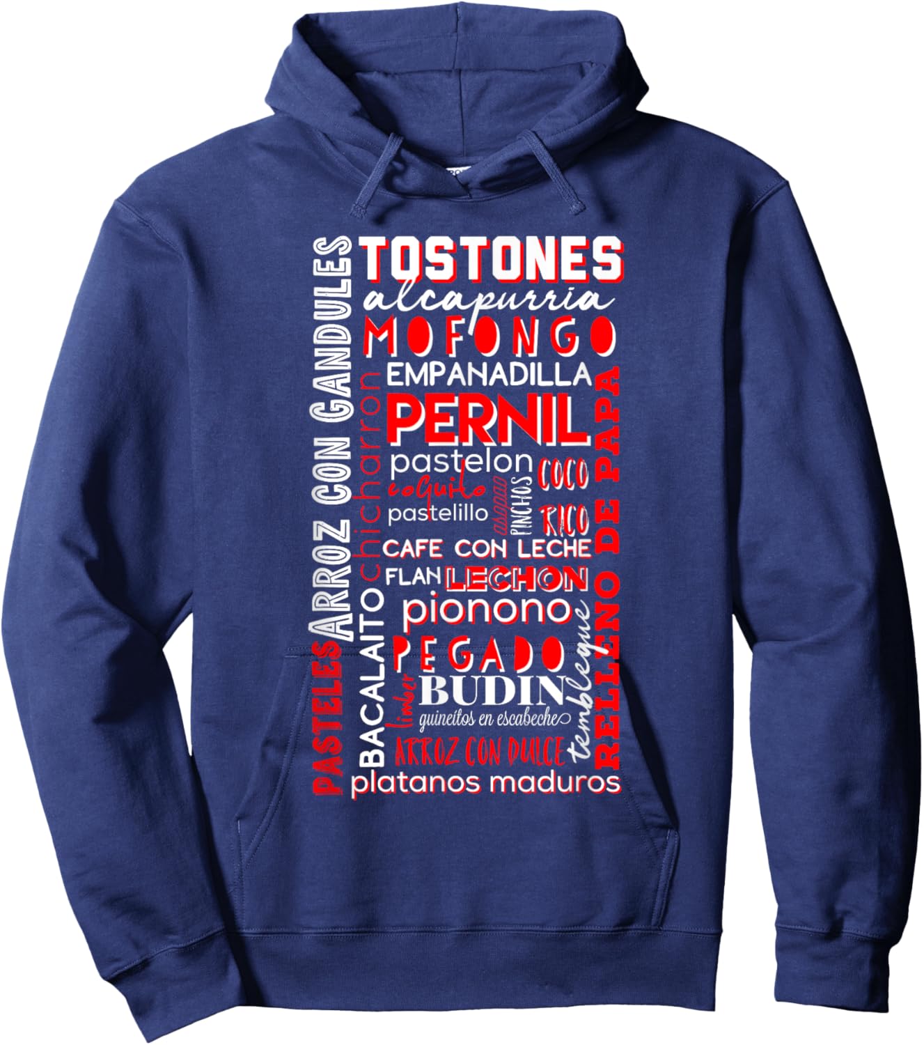 Puerto Rican Food Puerto Rico Foodie Chef Boricua Lechón Hoodie - Hoodie | Navy