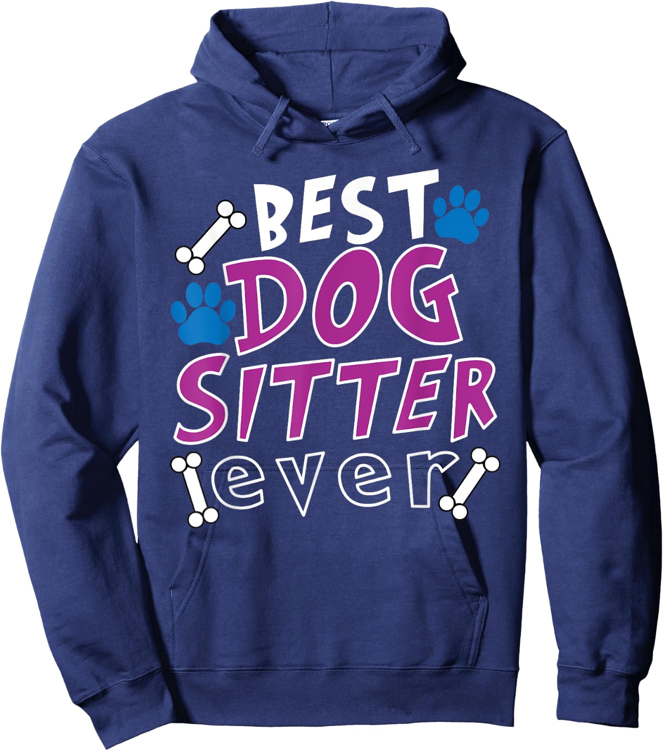 Best Dog Sitter Ever Dog Walking Pet Sitter Hoodie - Hoodie | Navy