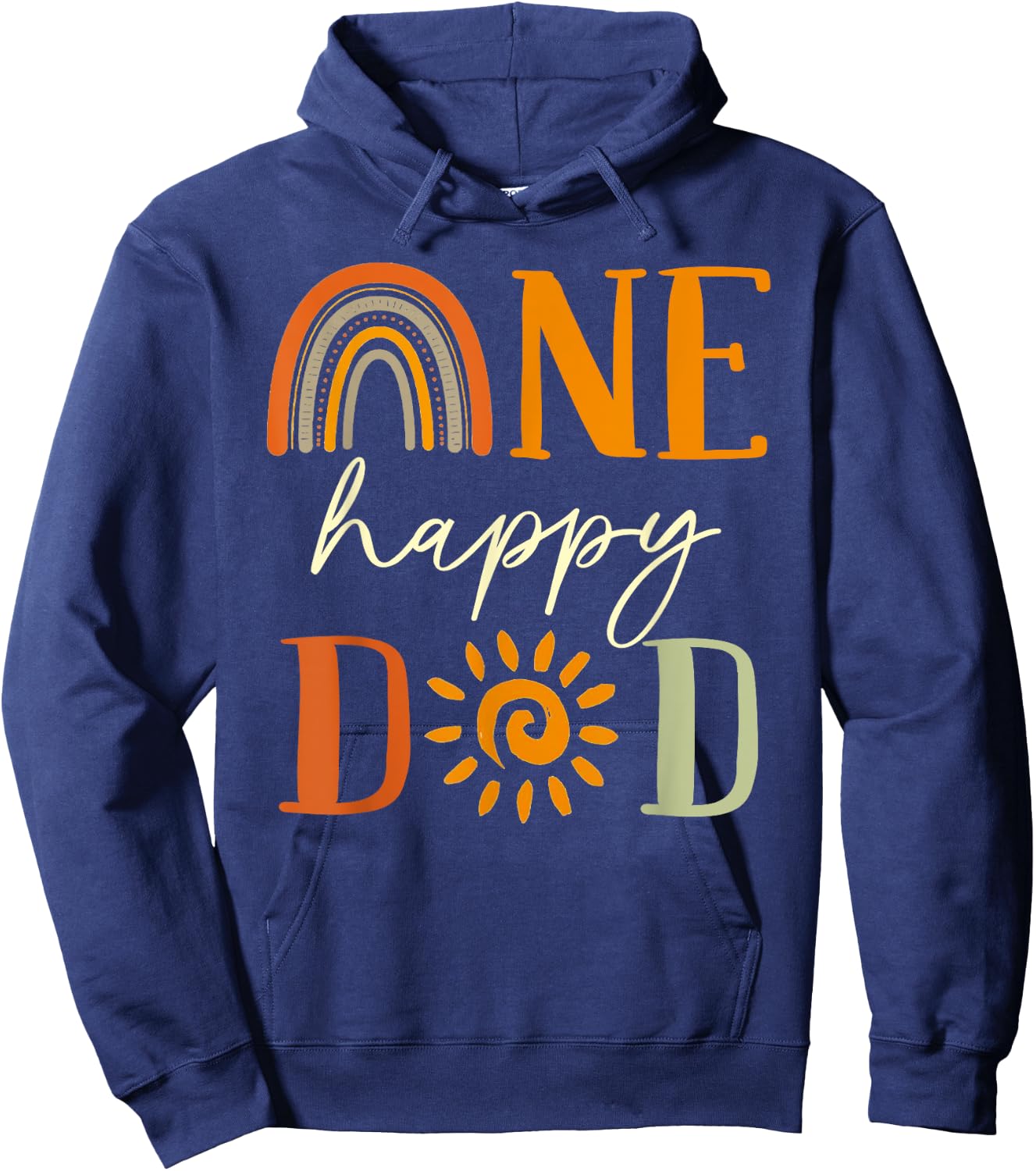 One Happy Dad of The Birthday First Trip Around the Sun Hoodie - Hoodie | Navy