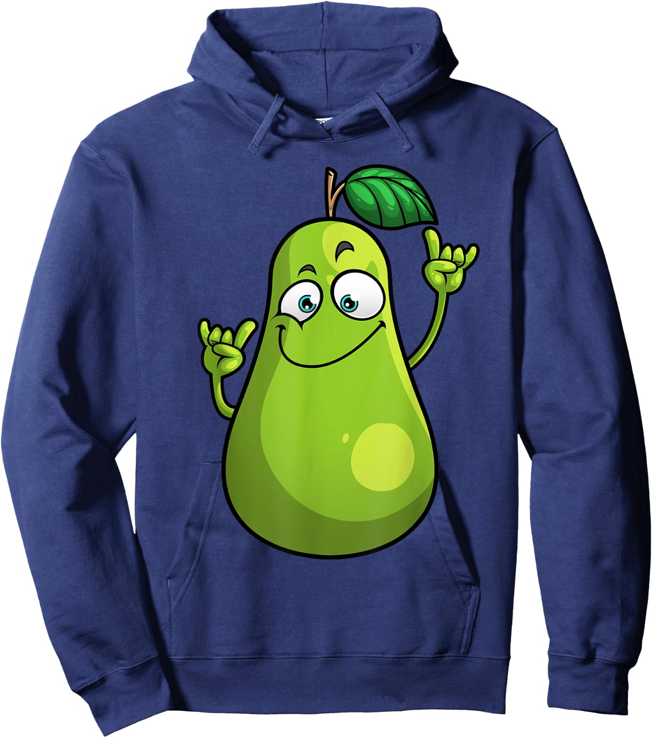 Funny Pear Designs Women Gardening Vegan Plant Food Hoodie - Hoodie | Navy