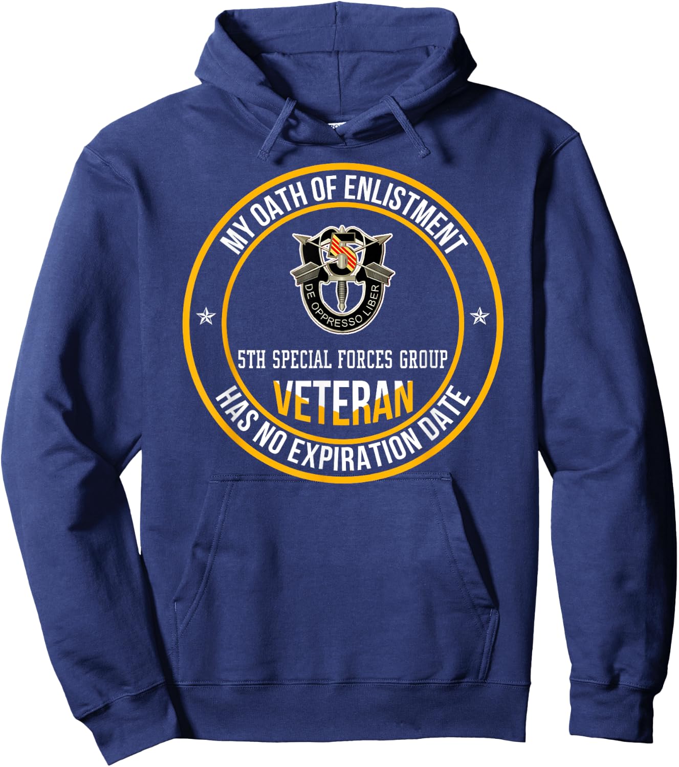 5th Special Forces Group Veteran My Oath Of Enlistment Xmas Hoodie - Hoodie | Navy
