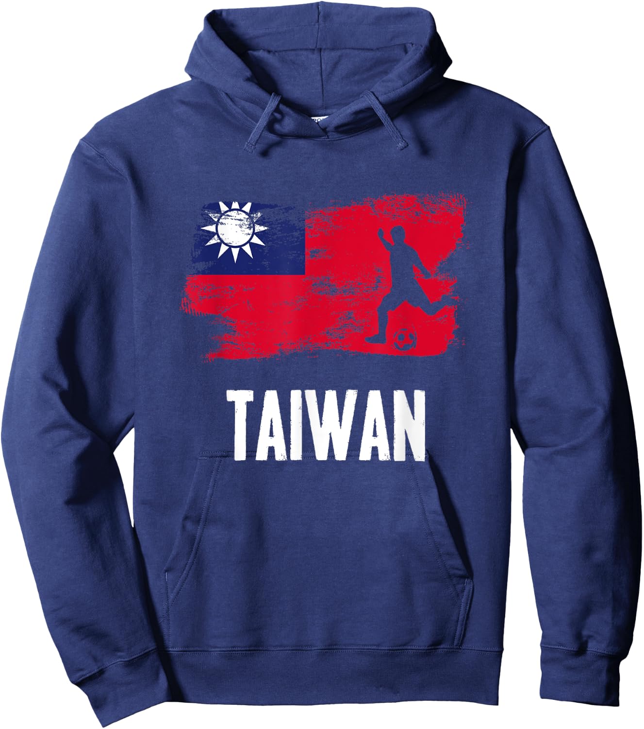 Taiwan Flag Jersey Taiwanese Soccer Team Taiwanese Hoodie - Hoodie | Navy